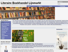 Tablet Screenshot of literaireboekhandellijnmarkt.nl